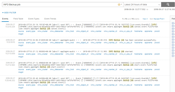 vcsaBackupJobStatuses
